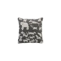 Daine Throw Pillow in Doggie Graphite by Fusion Furniture