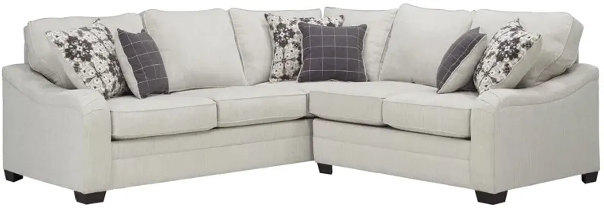 Caid 2-pc. Chenille Sectional Sofa