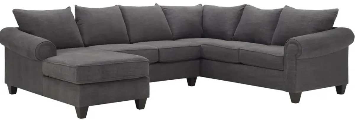 Piper 3-pc. Chenille Sectional Sofa