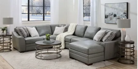 Dorian 4-pc. Sectional in Oasis Light Gray by Bellanest