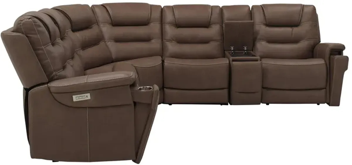 Danbury 6-pc. Power Sectional w/ Power Headrest and Lumbar Support