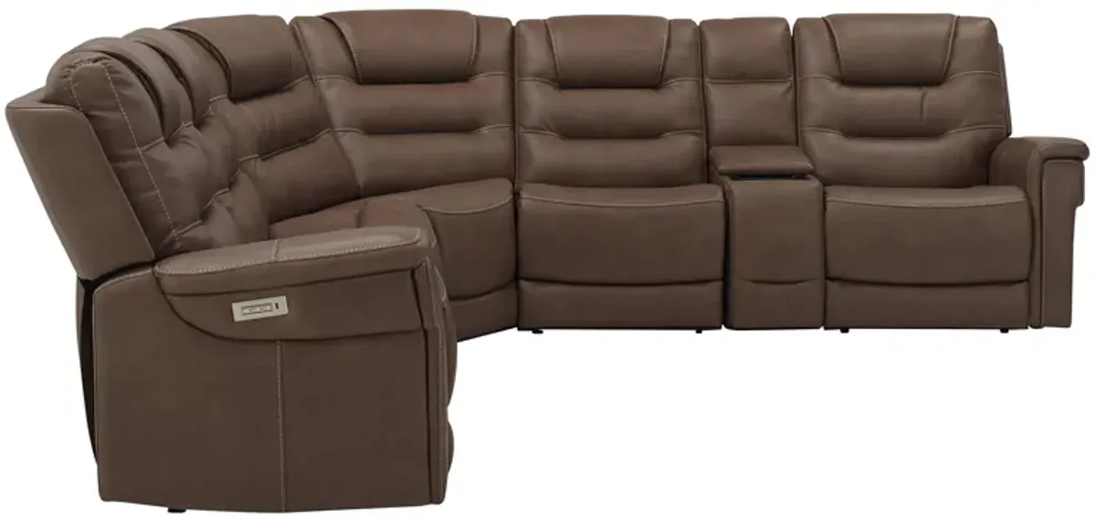 Danbury 6-pc. Power Sectional w/ Power Headrest and Lumbar Support