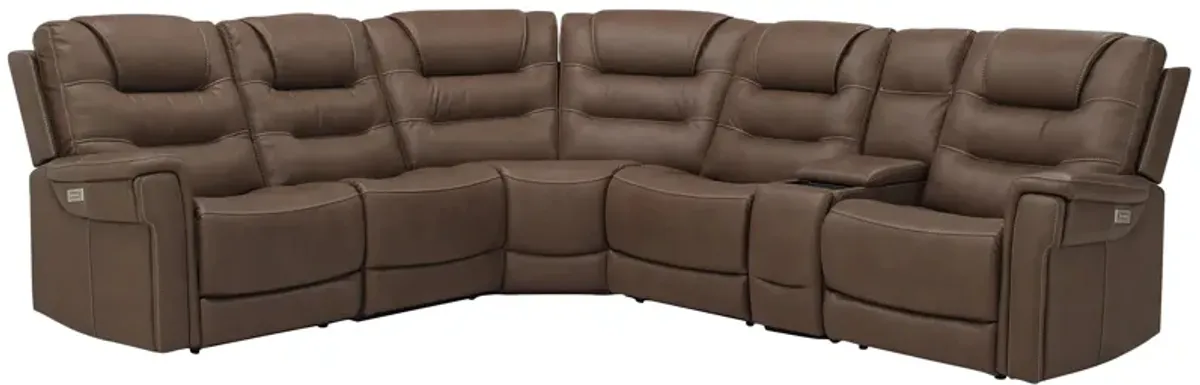 Danbury 6-pc. Power Sectional w/ Power Headrest and Lumbar Support