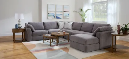 Nappily 4-pc. Sectional in Graphite by Alan White