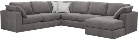 Nappily 4-pc. Sectional in Graphite by Alan White