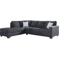 Adelson Chenille 2-pc. Sectional in Slate Gray by Ashley Furniture