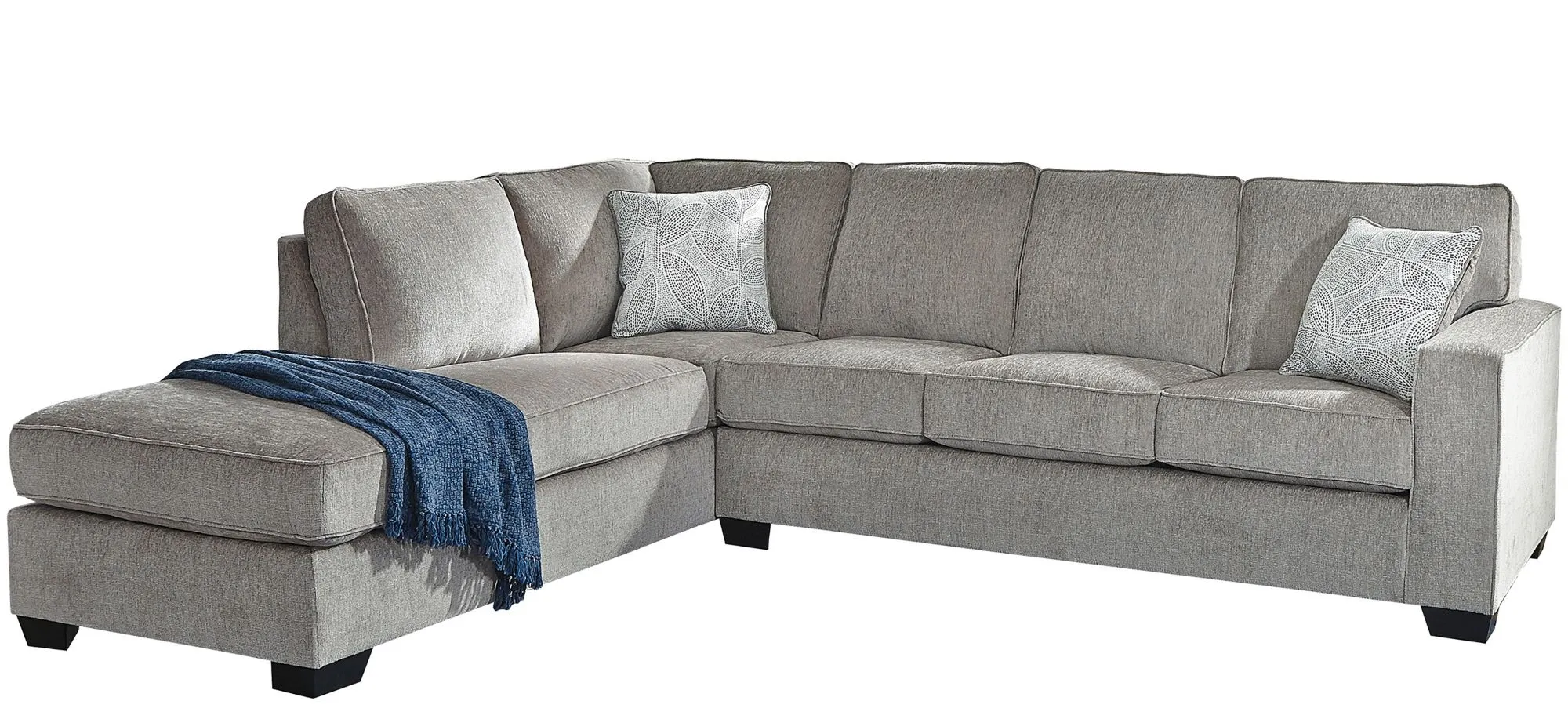 Adelson Chenille 2-pc. Sectional in Alloy by Ashley Furniture