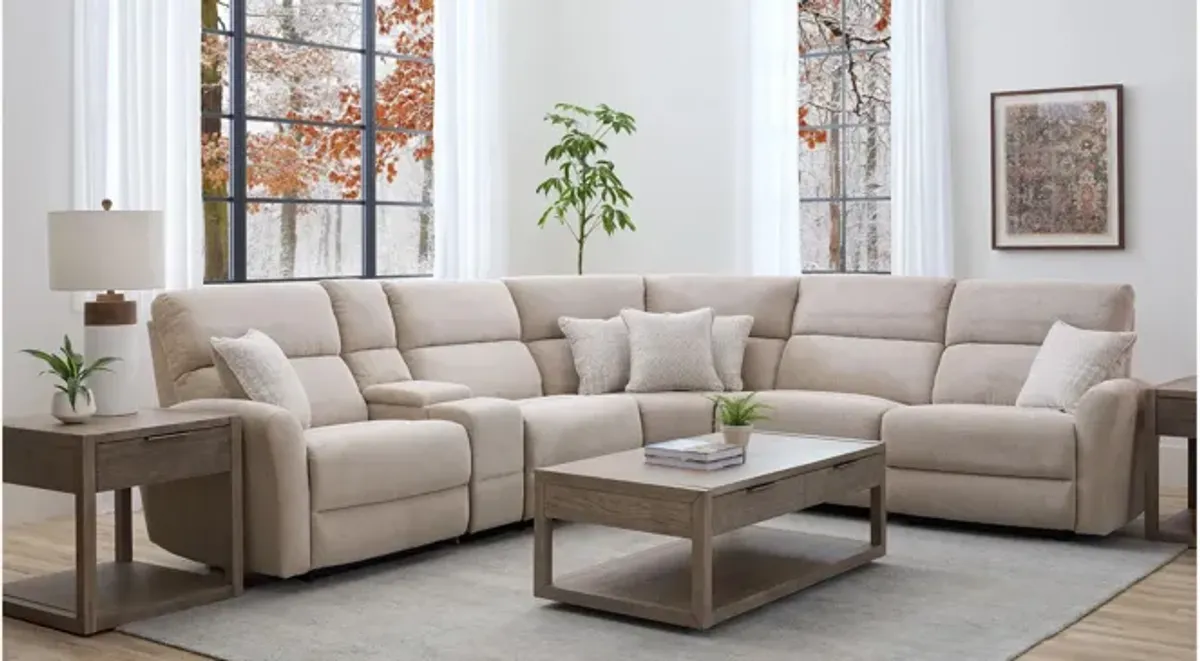 Fletcher 6-pc. Power Sectional w/ Power Headrests