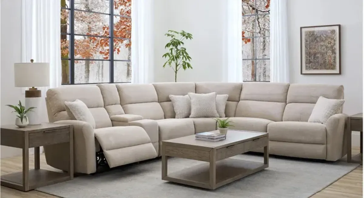 Fletcher 6-pc. Power Sectional w/ Power Headrests