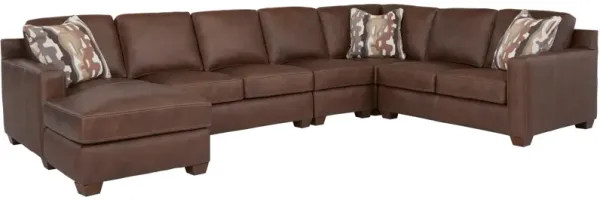 Quinton 5-pc. Leather Sectional