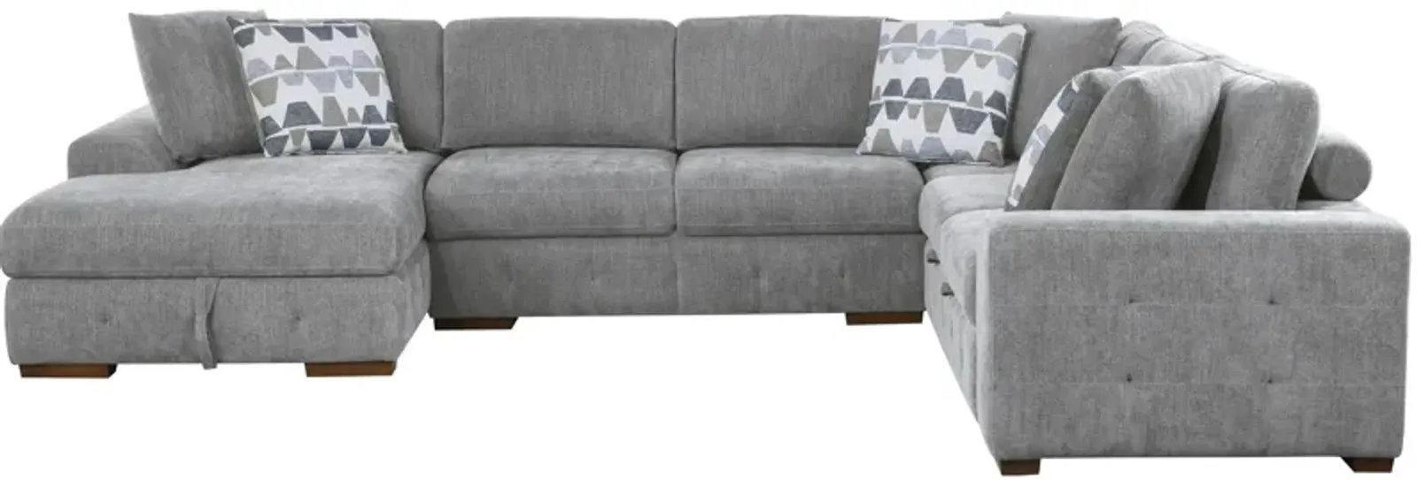 Dolman 4 pc. Sectional with Pop-Up Sleeper