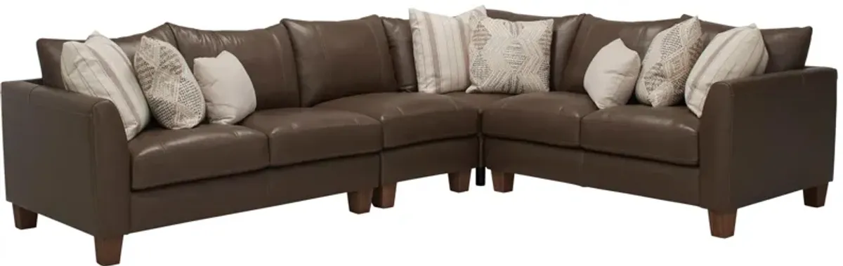 Maxwell 4-pc. Sectional in Brown by Bellanest