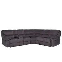 Portman 3-pc. Reclining Sectional in Smoke Gray by Bellanest