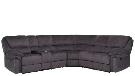 Portman 3-pc. Reclining Sectional in Smoke Gray by Bellanest