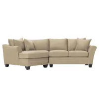 Foresthill 2-pc. Left Hand Cuddler Sectional Sofa in Santa Rosa Linen by H.M. Richards