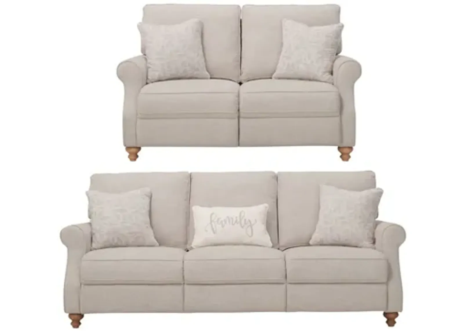 Lamont Living Room Set in Beige by Bellanest