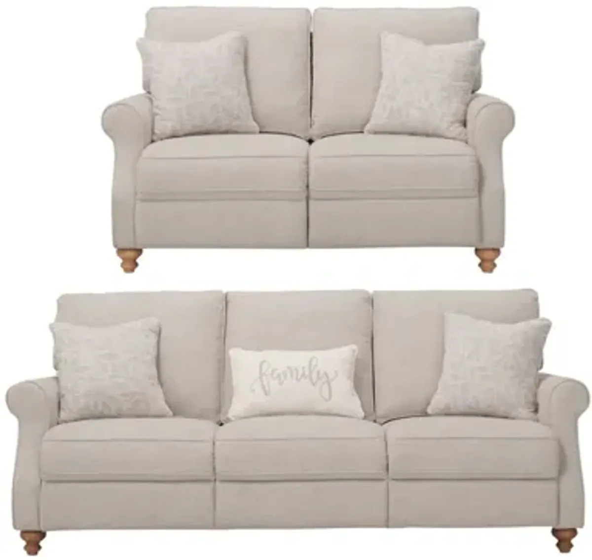 Lamont Living Room Set in Beige by Bellanest