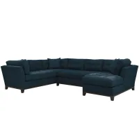 Cityscape 3-pc. Sectional in Suede So Soft Midnight by H.M. Richards