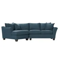 Foresthill 2-pc. Left Hand Cuddler Sectional Sofa in Santa Rosa Denim by H.M. Richards