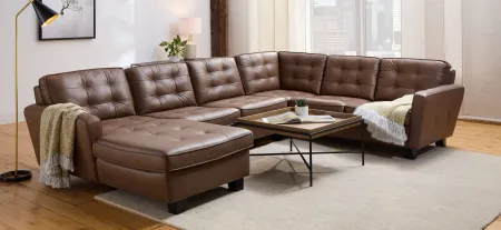 Bryce 3-pc. Sectional in Brown by Chateau D'Ax