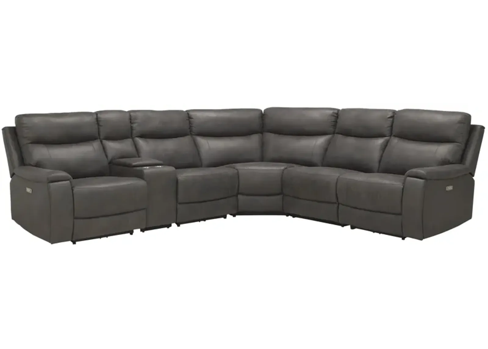 Cole 6-pc. Power Sectional in Gray by High Line Smart Home