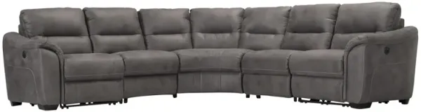 Rockland Microfiber 5-pc. Power Sectional