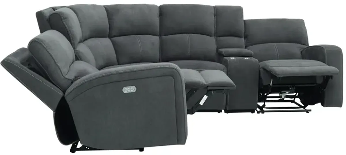 Ian 6-pc. Power Sectional w/ Power Headrest & Lumbar