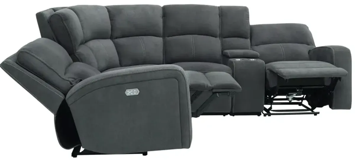 Ian 6-pc. Power Sectional w/ Power Headrest & Lumbar