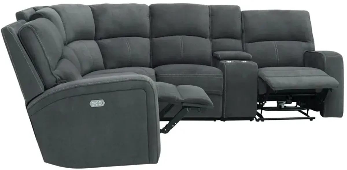 Ian 6-pc. Power Sectional w/ Power Headrest & Lumbar