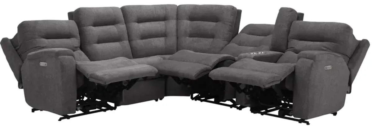 Halenbeck 6-pc. Triple Power Sectional