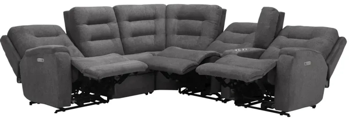 Halenbeck 6-pc. Triple Power Sectional