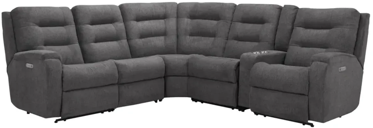 Halenbeck 6-pc. Triple Power Sectional