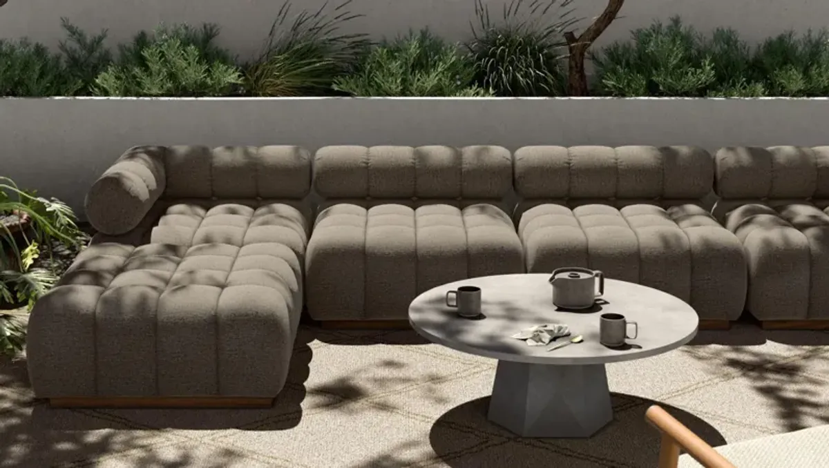 Roma Outdoor Sectional W/ Ottoman 5-pc.