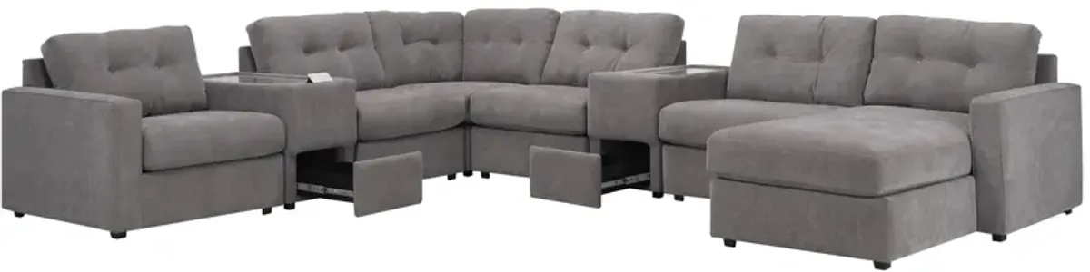 ModularOne 8-pc. Sectional w/One Power Console