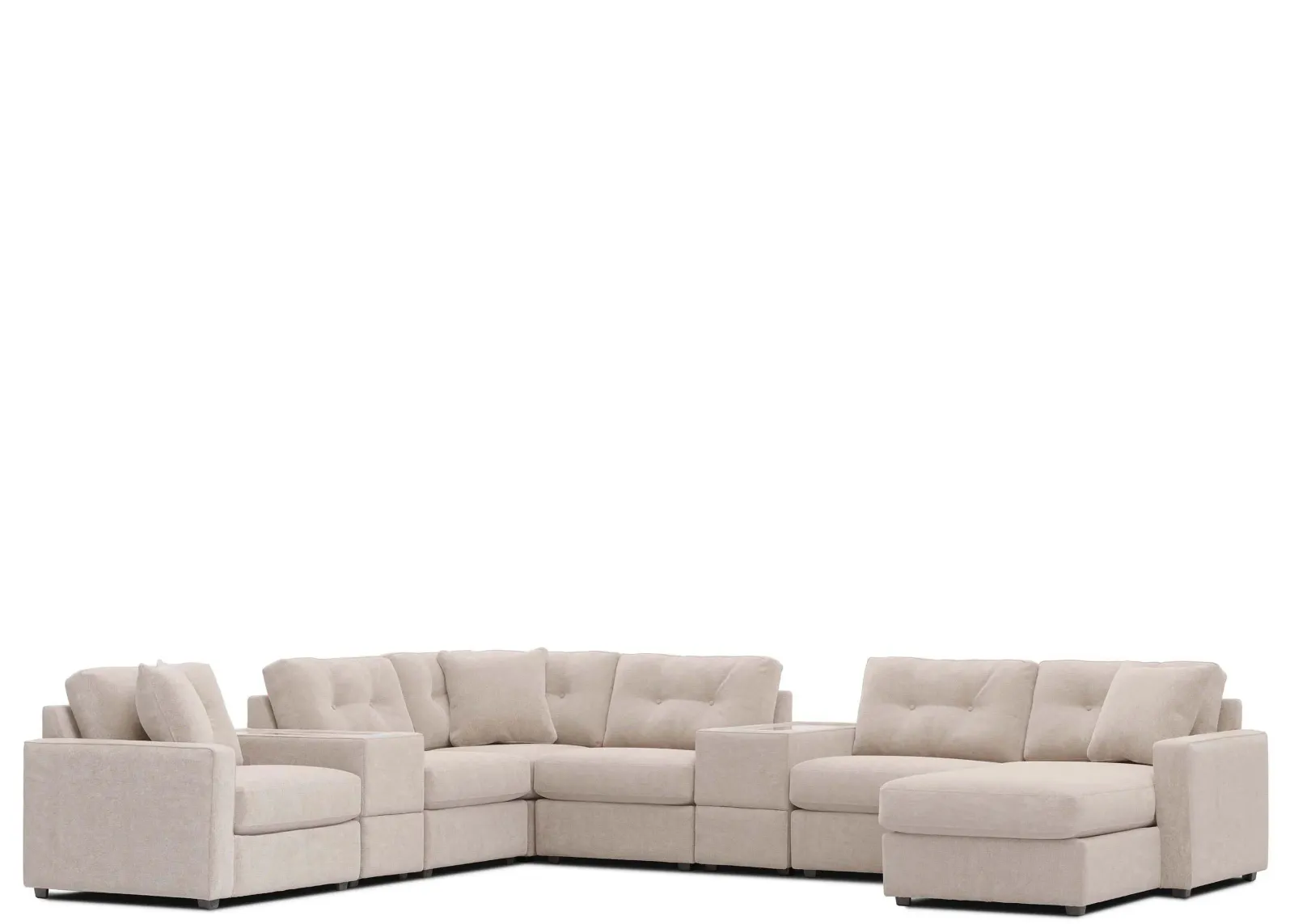 ModularOne 8-pc. Sectional in Stone by H.M. Richards