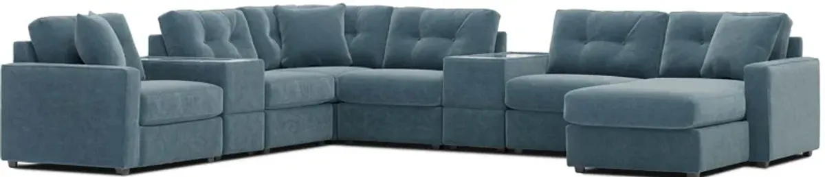 ModularOne 8-pc. Sectional in Teal by H.M. Richards