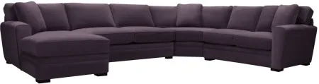Artemis II 4-pc. Left Hand Facing Sectional Sofa in Gypsy Eggplant by Jonathan Louis