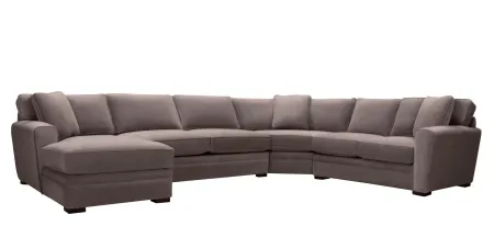 Artemis II 4-pc. Left Hand Facing Sectional Sofa in Gypsy Truffle by Jonathan Louis