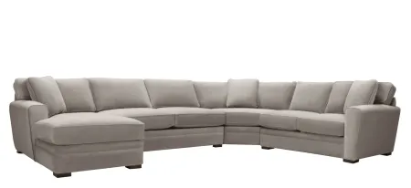 Artemis II 4-pc. Left Hand Facing Sectional Sofa in Gypsy Platinum by Jonathan Louis