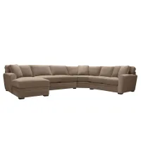 Artemis II 4-pc. Left Hand Facing Sectional Sofa in Gypsy Taupe by Jonathan Louis