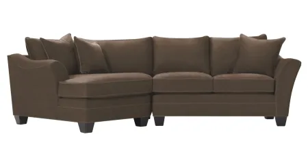 Foresthill 2-pc. Left Hand Cuddler Sectional Sofa in Santa Rosa Taupe by H.M. Richards