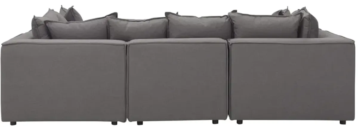 Loris Chenille 5-pc. Pit Sectional