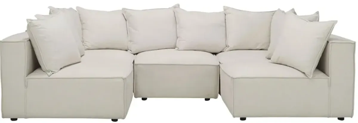 Loris Chenille 5-pc. Pit Sectional