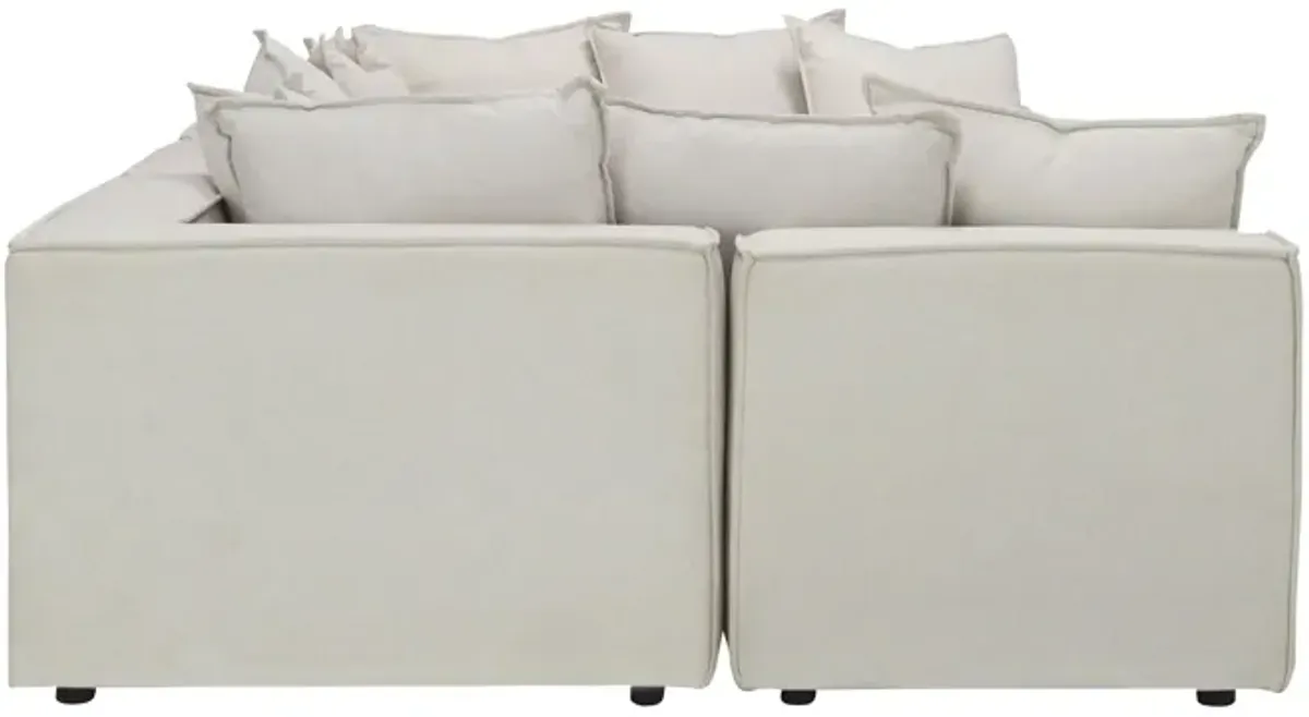 Loris Chenille 5-pc. Pit Sectional