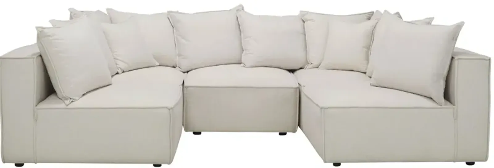 Loris Chenille 5-pc. Pit Sectional