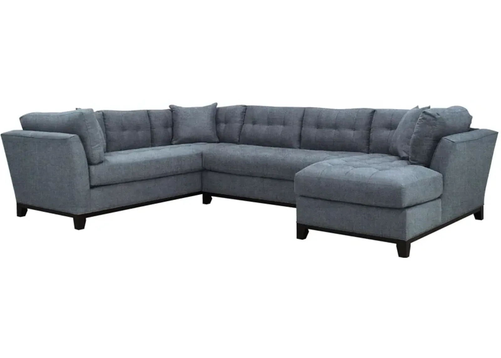 Cityscape 3-pc. Sectional in Elliot French Blue by H.M. Richards