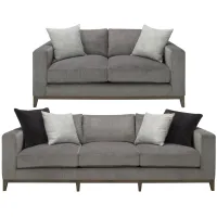Blair 2-pc. Sofa & Loveseat in Grey by Bernhardt