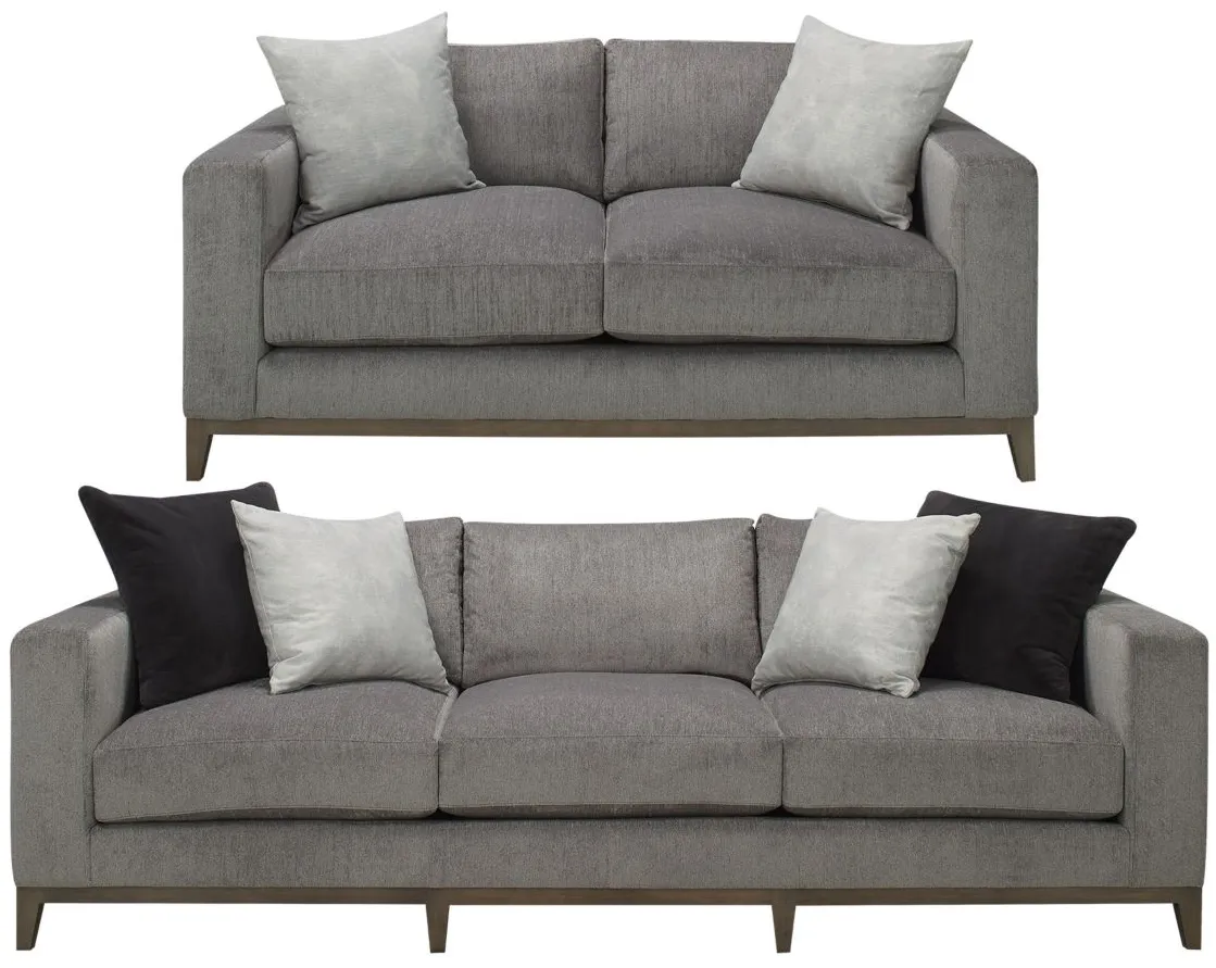 Blair 2-pc. Sofa & Loveseat in Grey by Bernhardt