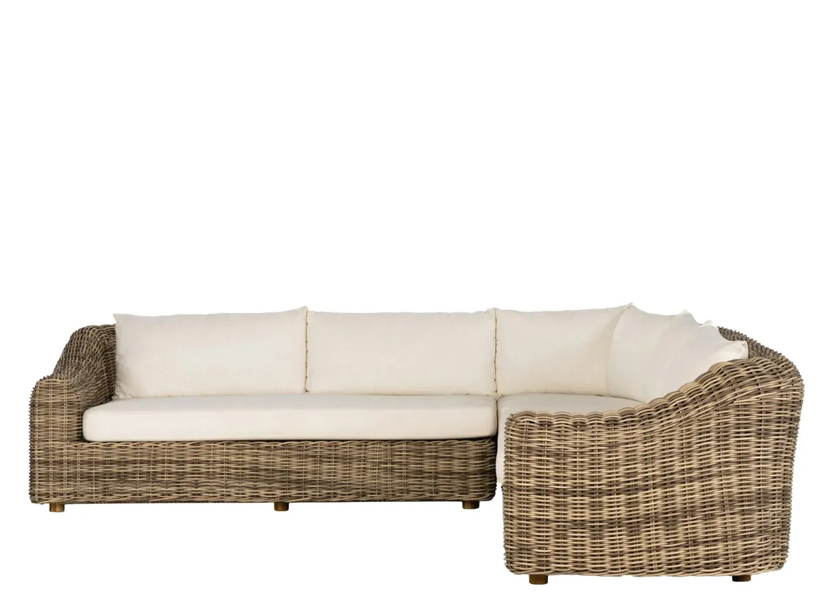 Messina Outdoor Sectional 3-pc. in Venao Ivory by Four Hands