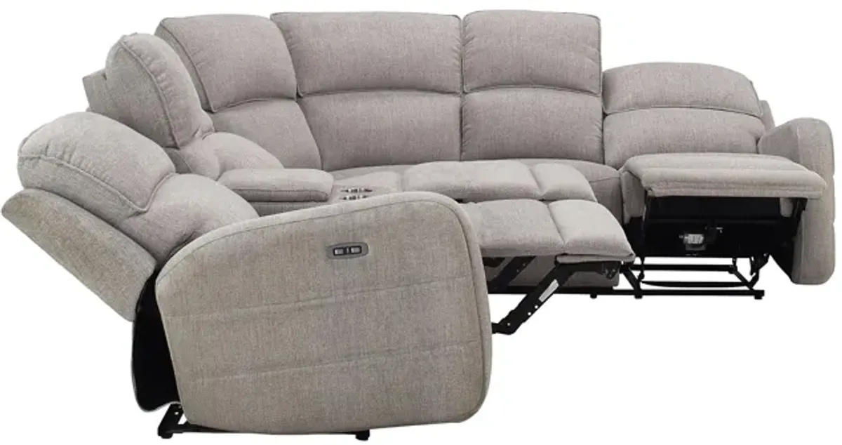 Everitt Chenille 3-pc. Power Sectional